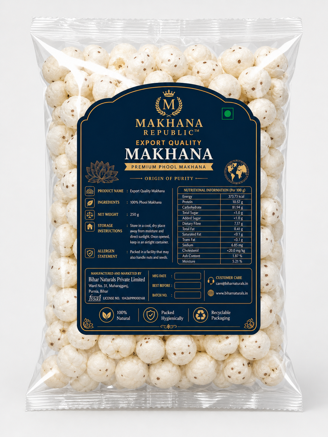Makhana Republic™ Export Quality Makhana